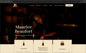 Site Internet de Maurice Beaufort, Luthier à Besançon